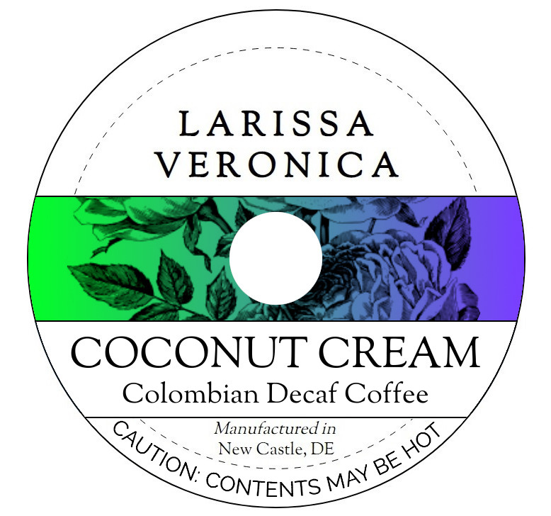 Coconut Cream Colombian Decaf Coffee <BR>(Single Serve K-Cup Pods)