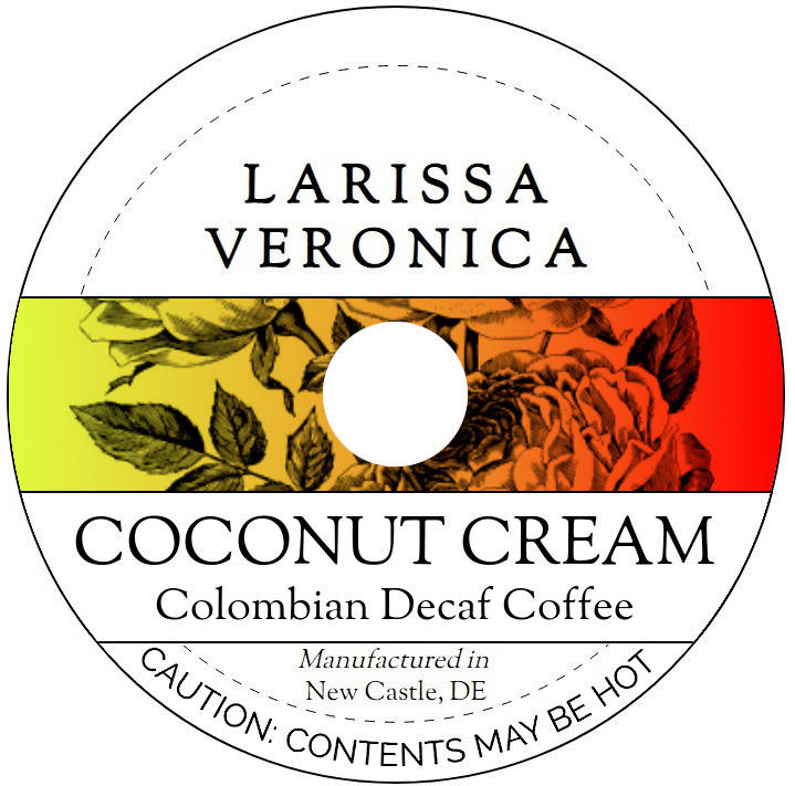 Coconut Cream Colombian Decaf Coffee <BR>(Single Serve K-Cup Pods)