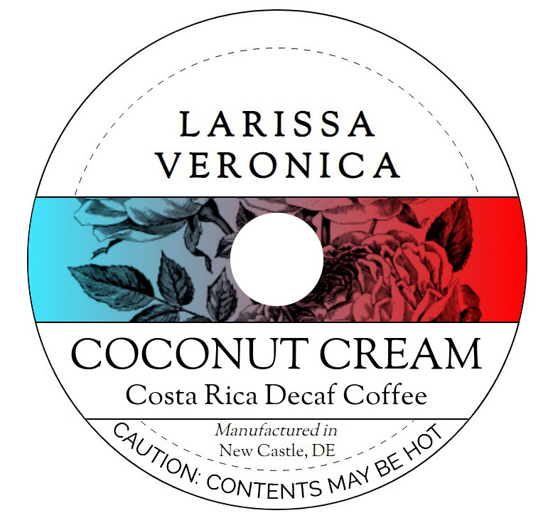 Coconut Cream Costa Rica Decaf Coffee <BR>(Single Serve K-Cup Pods)