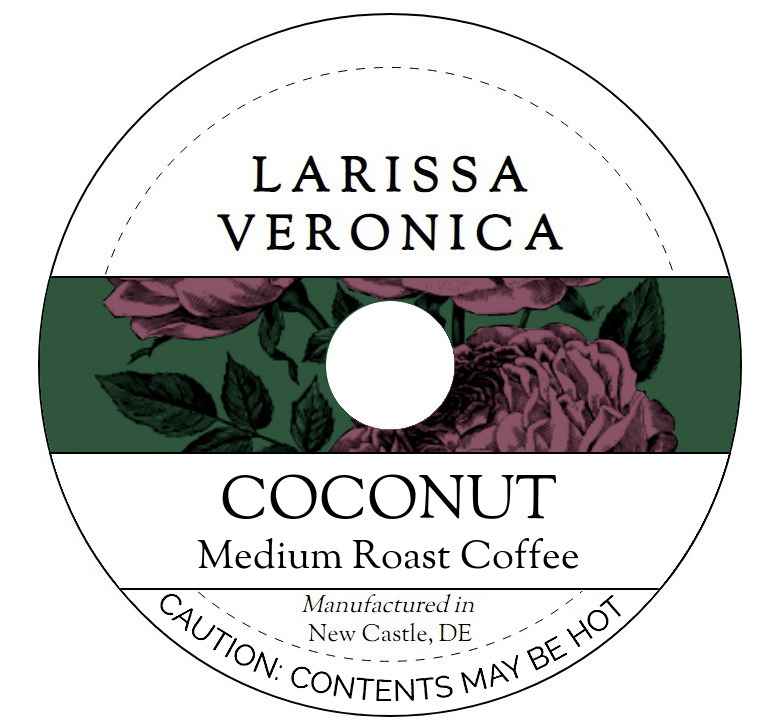 Coconut Medium Roast Coffee <BR>(Single Serve K-Cup Pods)