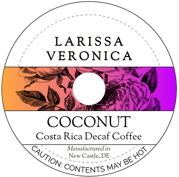 Coconut Costa Rica Decaf Coffee <BR>(Single Serve K-Cup Pods)
