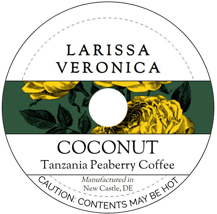 Coconut Tanzania Peaberry Coffee <BR>(Single Serve K-Cup Pods)