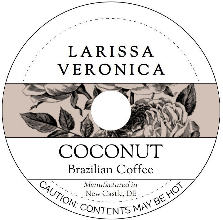 Coconut Brazilian Coffee <BR>(Single Serve K-Cup Pods)