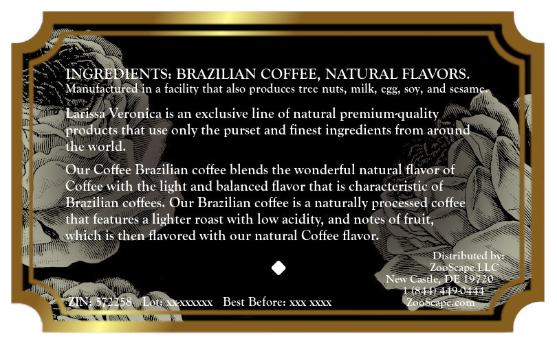 Coffee Brazilian Coffee <BR>(Single Serve K-Cup Pods)