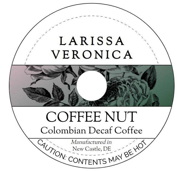 Coffee Nut Colombian Decaf Coffee <BR>(Single Serve K-Cup Pods)