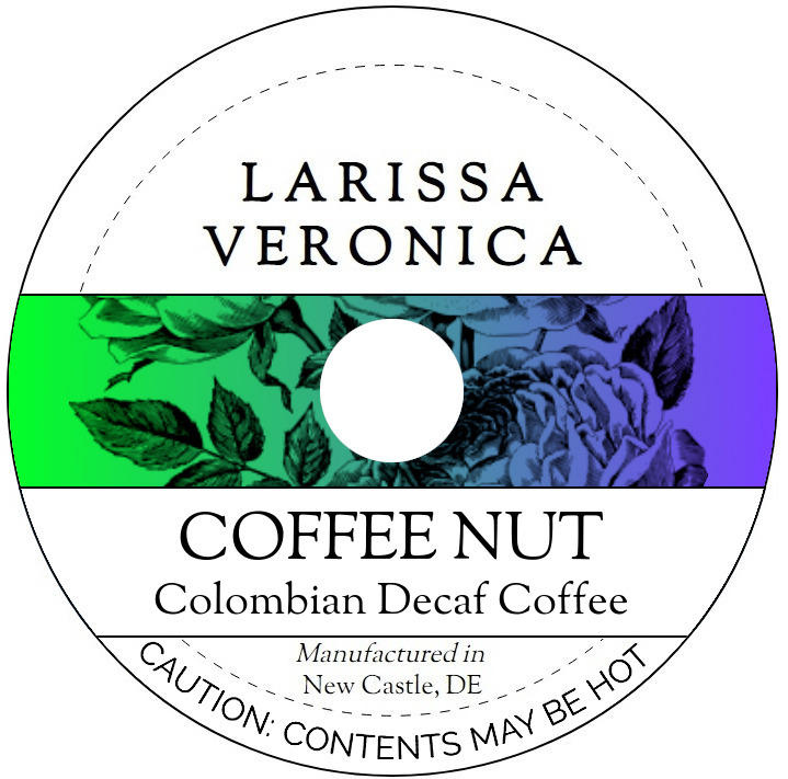 Coffee Nut Colombian Decaf Coffee <BR>(Single Serve K-Cup Pods)