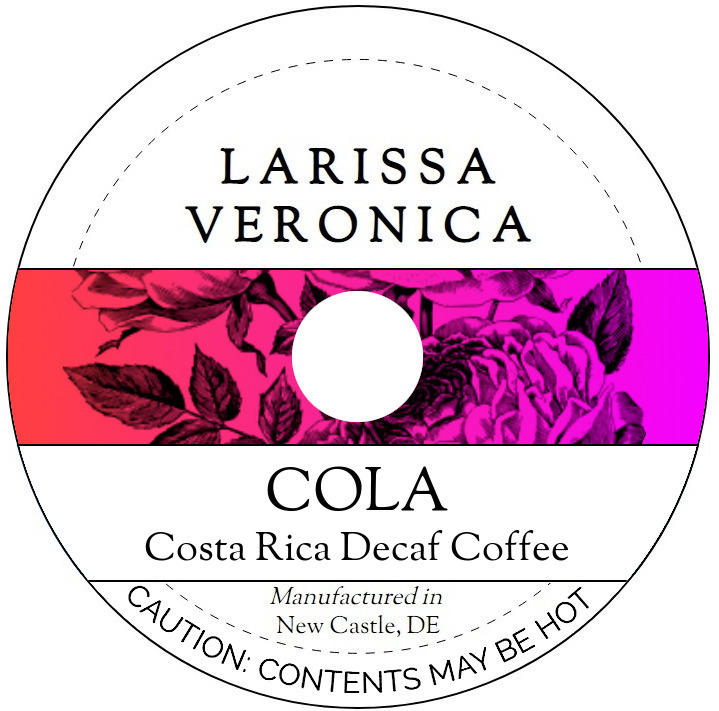 Cola Costa Rica Decaf Coffee <BR>(Single Serve K-Cup Pods)