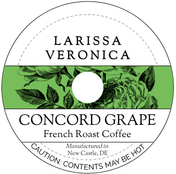 Concord Grape French Roast Coffee <BR>(Single Serve K-Cup Pods)