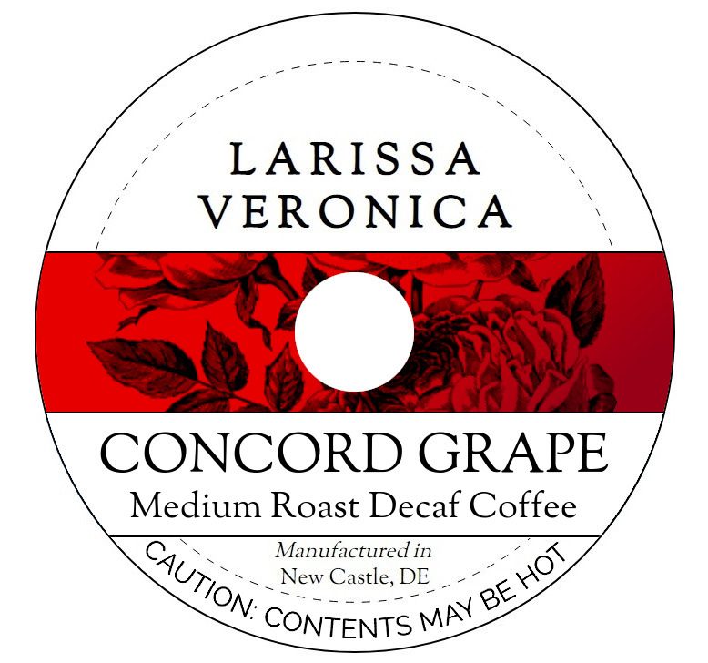 Concord Grape Medium Roast Decaf Coffee <BR>(Single Serve K-Cup Pods)