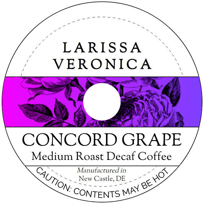 Concord Grape Medium Roast Decaf Coffee <BR>(Single Serve K-Cup Pods)