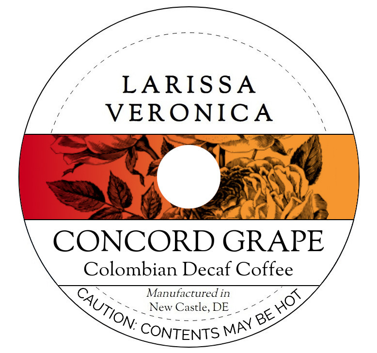 Concord Grape Colombian Decaf Coffee <BR>(Single Serve K-Cup Pods)