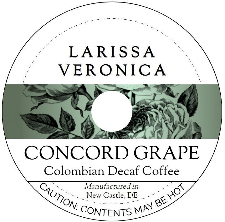 Concord Grape Colombian Decaf Coffee <BR>(Single Serve K-Cup Pods)