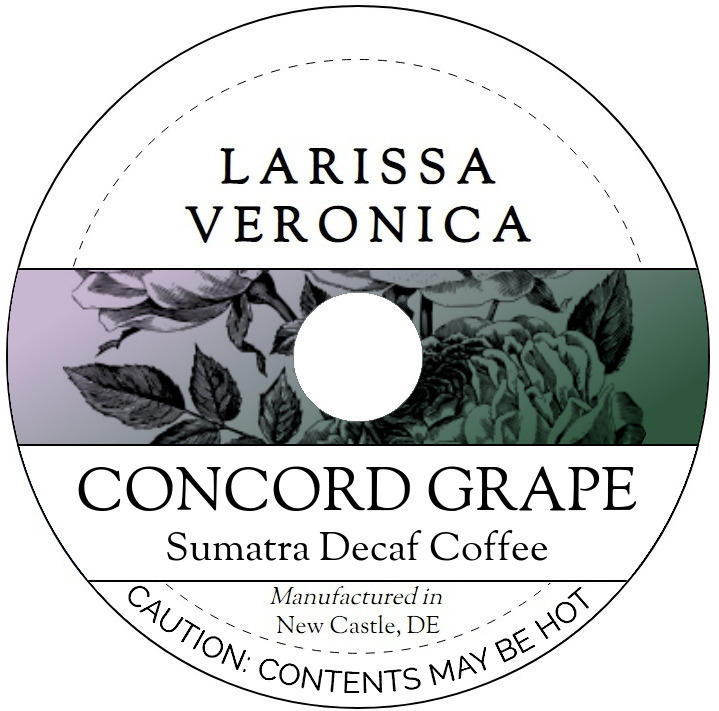 Concord Grape Sumatra Decaf Coffee <BR>(Single Serve K-Cup Pods)