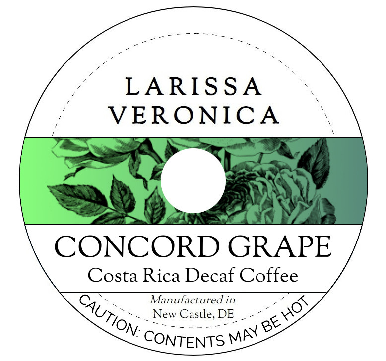 Concord Grape Costa Rica Decaf Coffee <BR>(Single Serve K-Cup Pods)