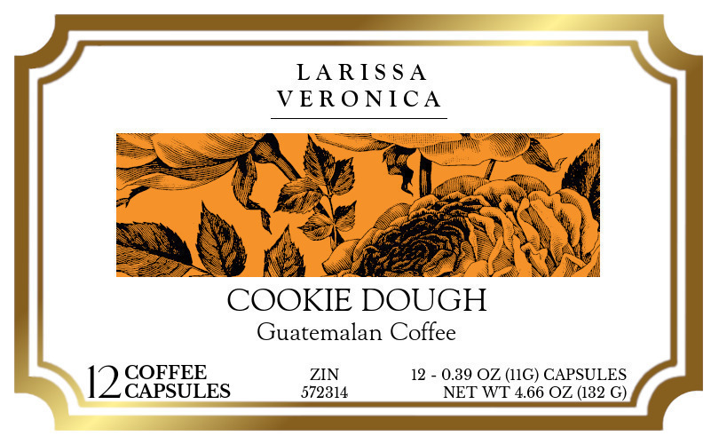 Cookie Dough Guatemalan Coffee <BR>(Single Serve K-Cup Pods) - Label