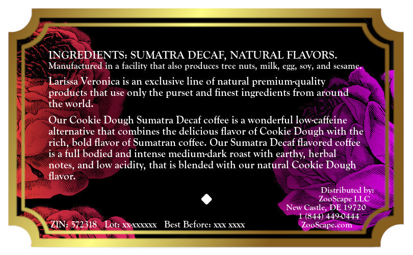 Cookie Dough Sumatra Decaf Coffee <BR>(Single Serve K-Cup Pods)