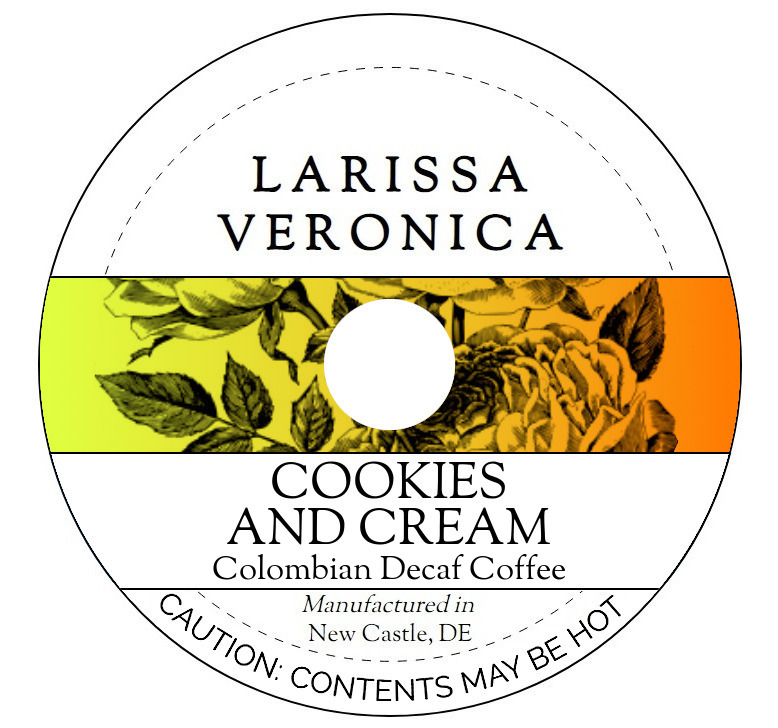 Cookies and Cream Colombian Decaf Coffee <BR>(Single Serve K-Cup Pods)