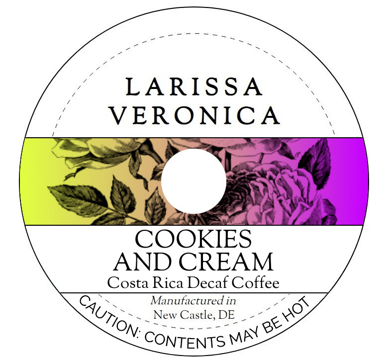 Cookies and Cream Costa Rica Decaf Coffee <BR>(Single Serve K-Cup Pods)