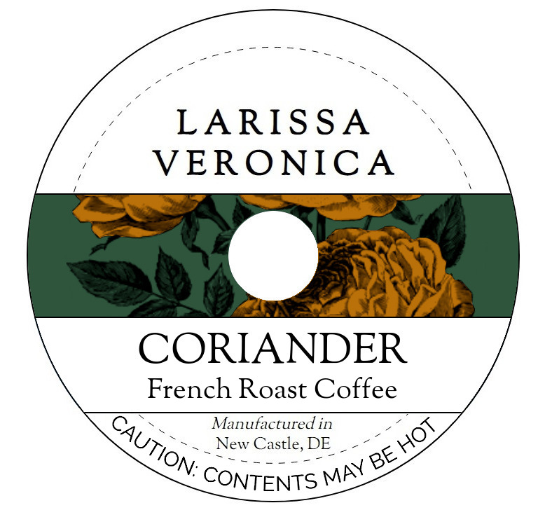 Coriander French Roast Coffee <BR>(Single Serve K-Cup Pods)