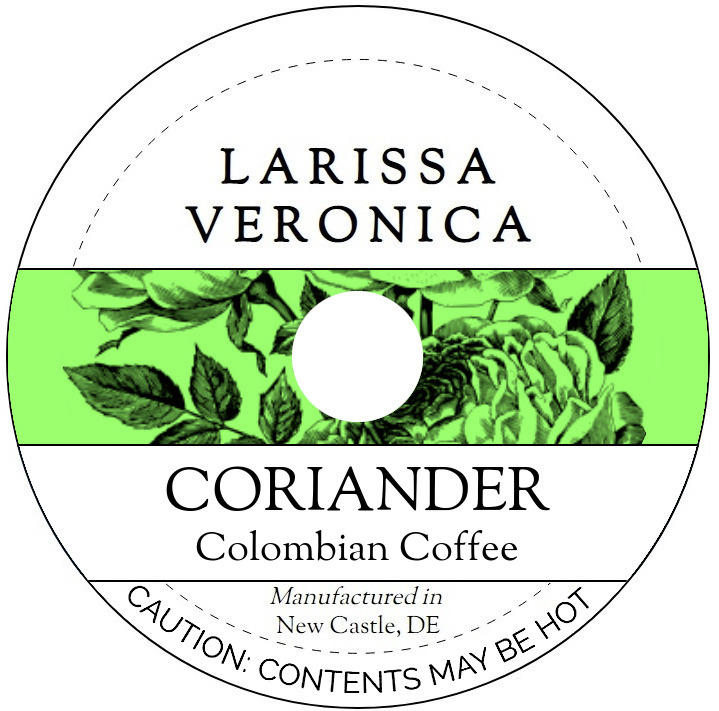 Coriander Colombian Coffee <BR>(Single Serve K-Cup Pods)