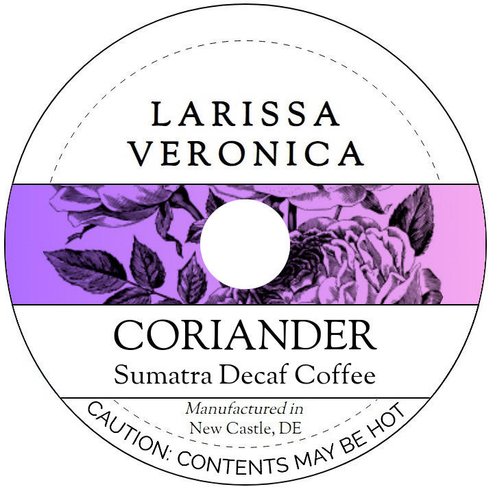 Coriander Sumatra Decaf Coffee <BR>(Single Serve K-Cup Pods)