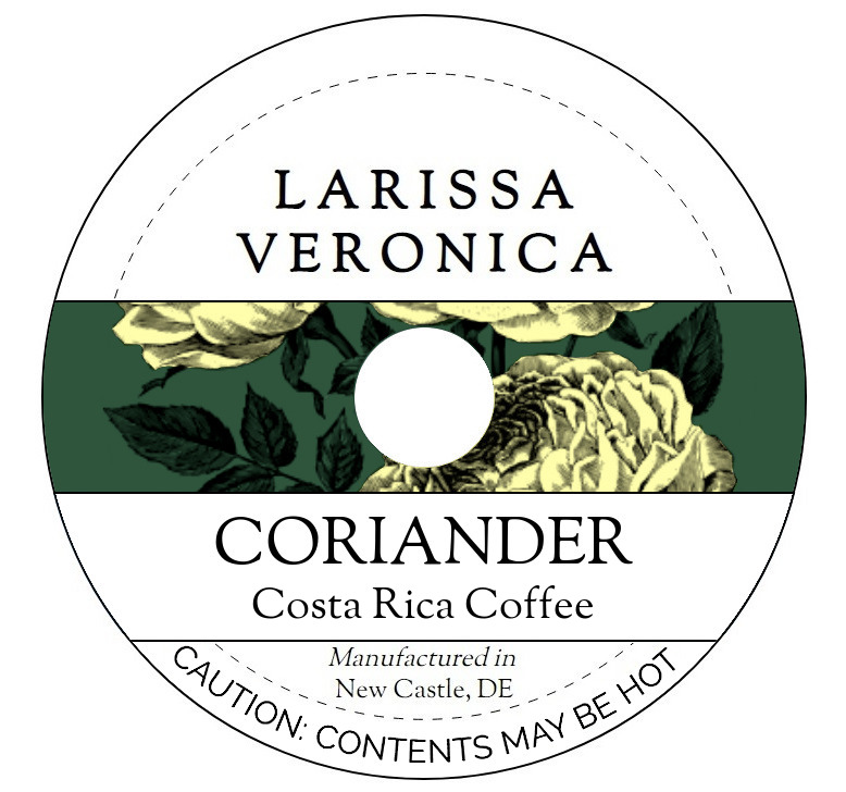 Coriander Costa Rica Coffee <BR>(Single Serve K-Cup Pods)