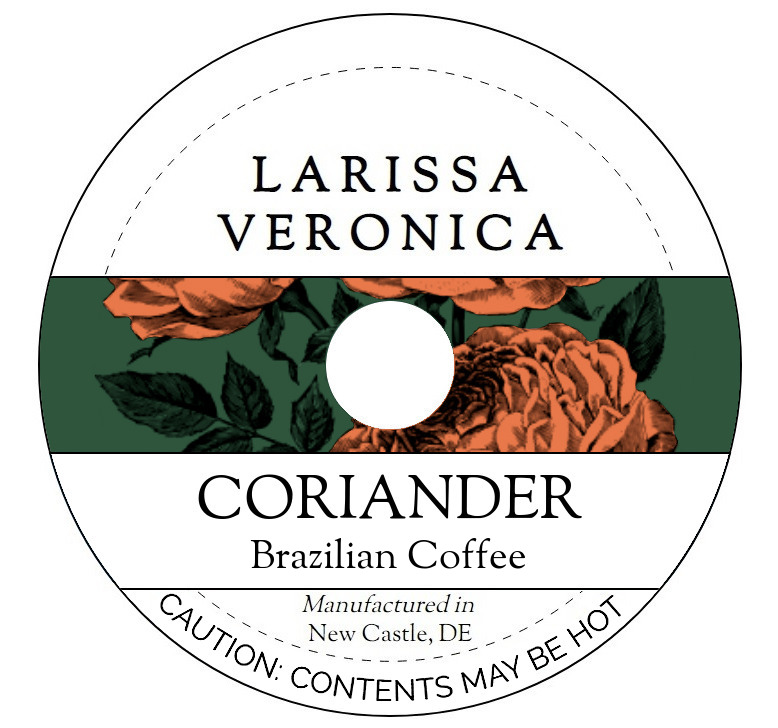 Coriander Brazilian Coffee <BR>(Single Serve K-Cup Pods)
