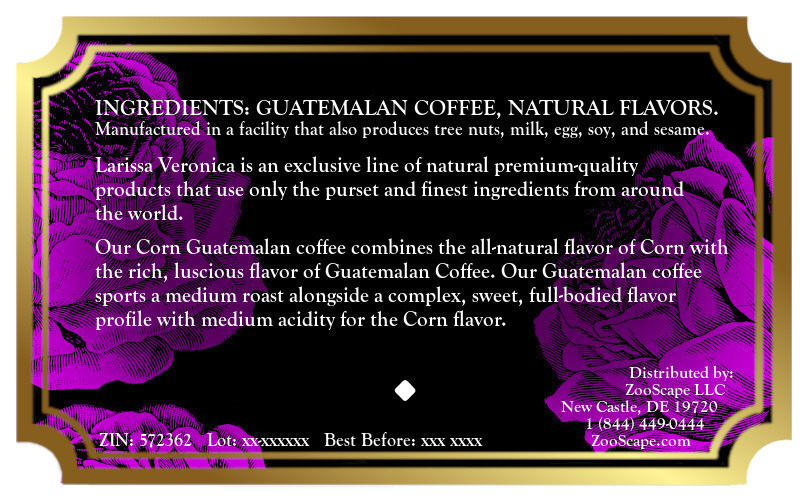 Corn Guatemalan Coffee <BR>(Single Serve K-Cup Pods)