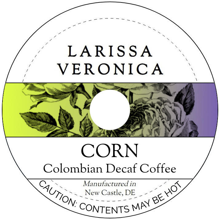 Corn Colombian Decaf Coffee <BR>(Single Serve K-Cup Pods)