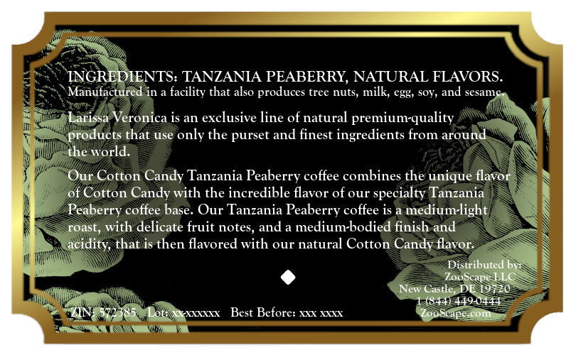 Cotton Candy Tanzania Peaberry Coffee <BR>(Single Serve K-Cup Pods)