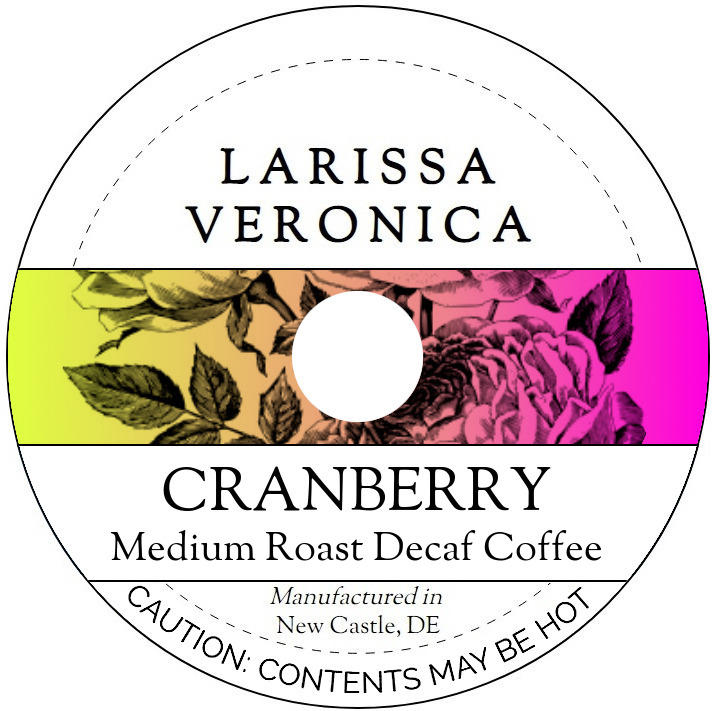 Cranberry Medium Roast Decaf Coffee <BR>(Single Serve K-Cup Pods)