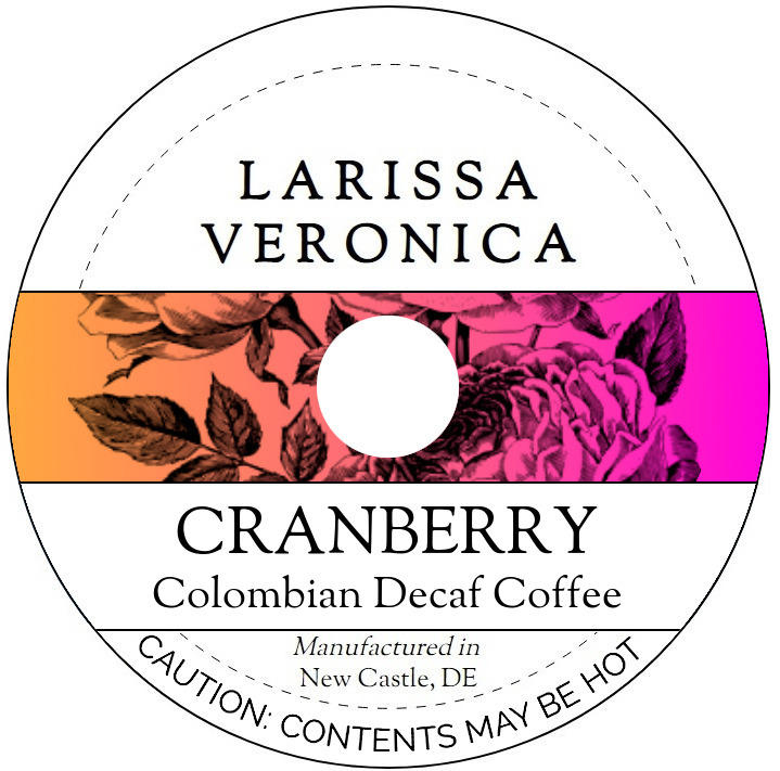 Cranberry Colombian Decaf Coffee <BR>(Single Serve K-Cup Pods)
