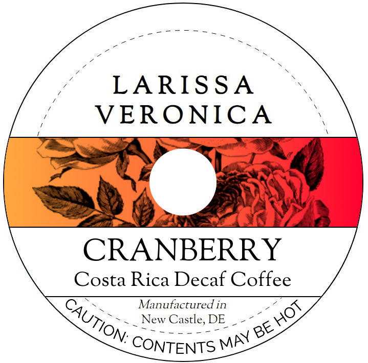 Cranberry Costa Rica Decaf Coffee <BR>(Single Serve K-Cup Pods)