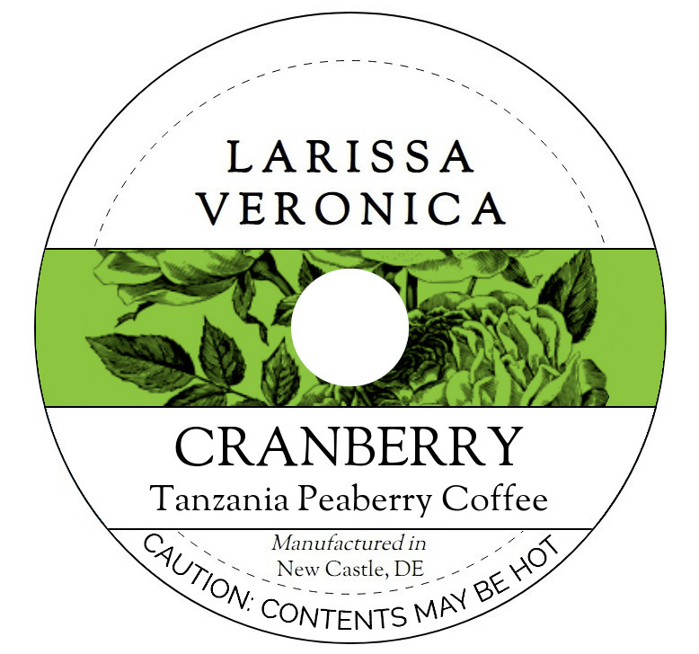 Cranberry Tanzania Peaberry Coffee <BR>(Single Serve K-Cup Pods)