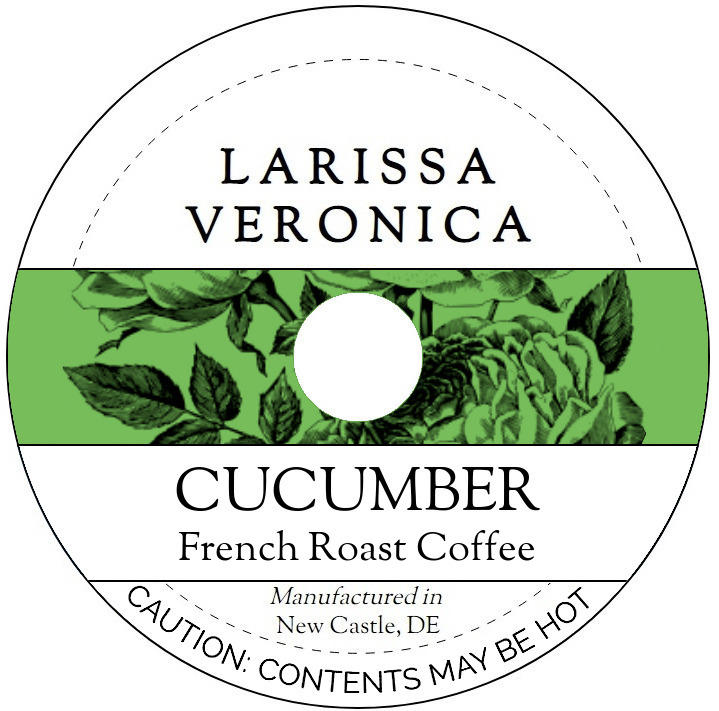 Cucumber French Roast Coffee <BR>(Single Serve K-Cup Pods)