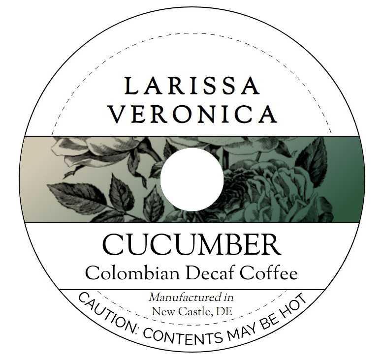 Cucumber Colombian Decaf Coffee <BR>(Single Serve K-Cup Pods)