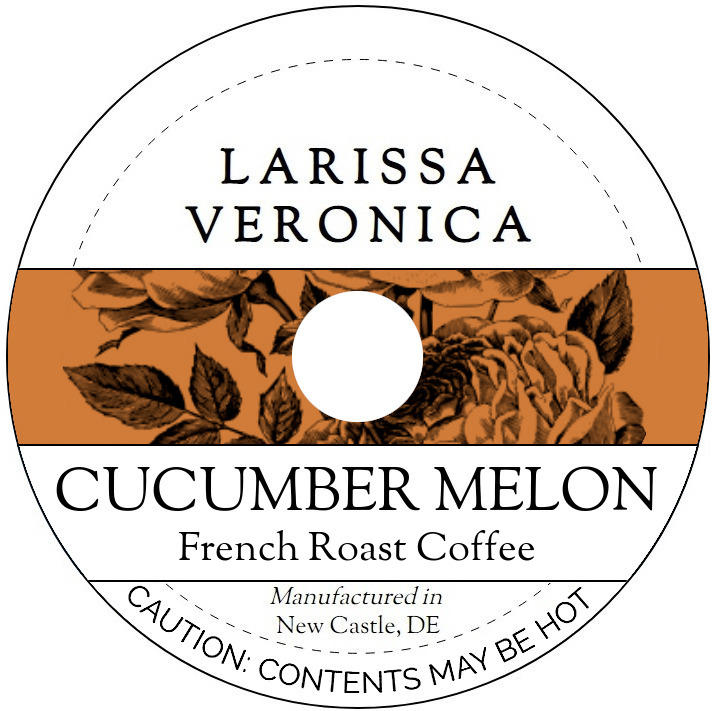 Cucumber Melon French Roast Coffee <BR>(Single Serve K-Cup Pods)