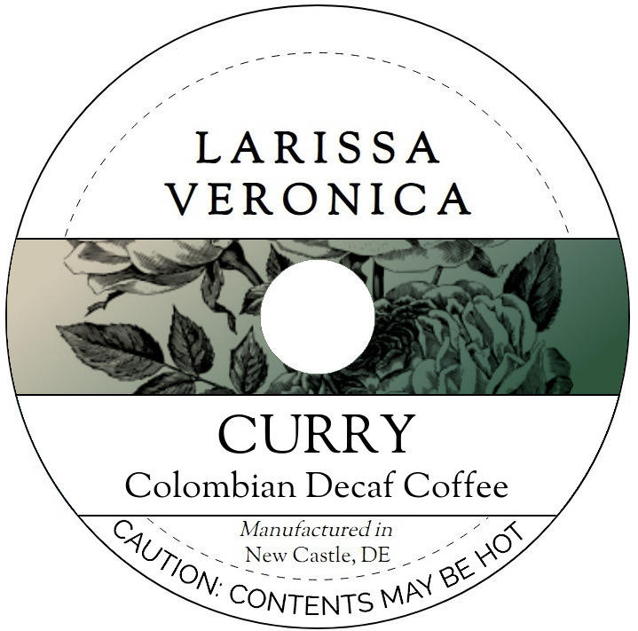 Curry Colombian Decaf Coffee <BR>(Single Serve K-Cup Pods)
