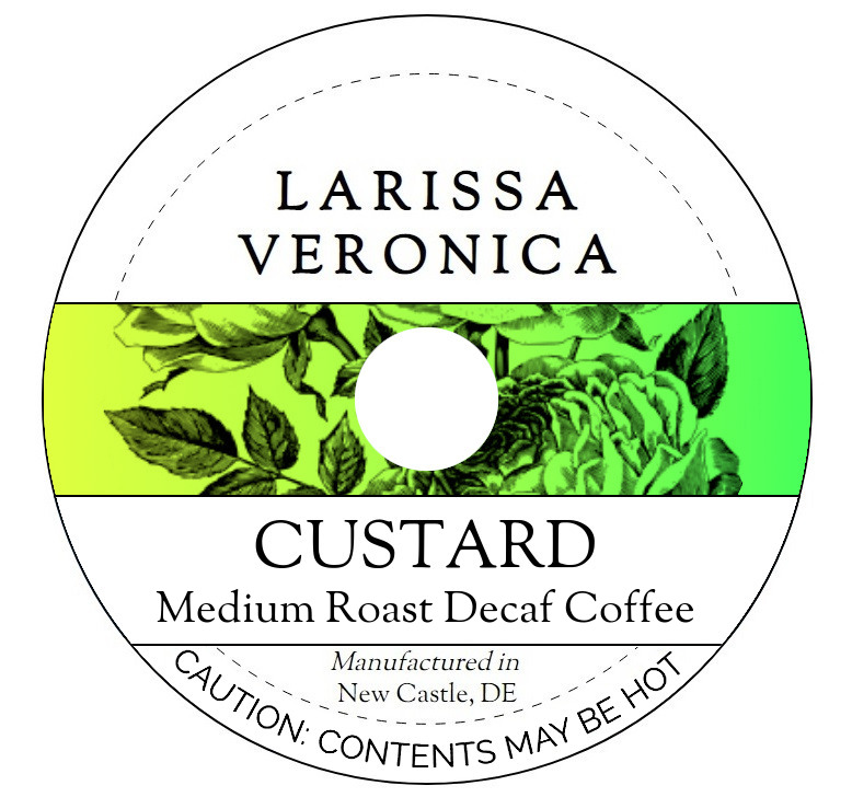 Custard Medium Roast Decaf Coffee <BR>(Single Serve K-Cup Pods)