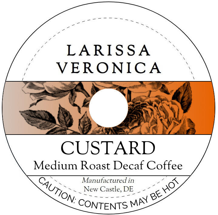 Custard Medium Roast Decaf Coffee <BR>(Single Serve K-Cup Pods)