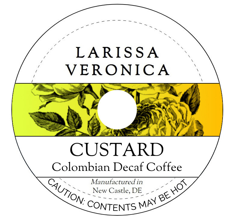 Custard Colombian Decaf Coffee <BR>(Single Serve K-Cup Pods)