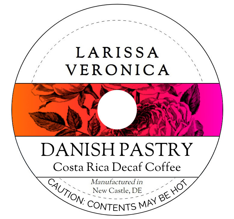 Danish Pastry Costa Rica Decaf Coffee <BR>(Single Serve K-Cup Pods)