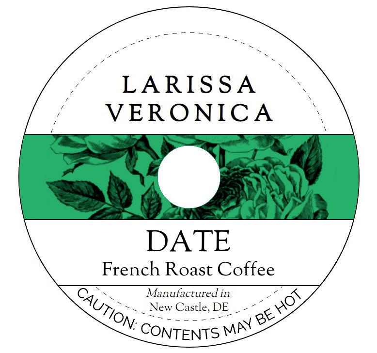 Date French Roast Coffee <BR>(Single Serve K-Cup Pods)