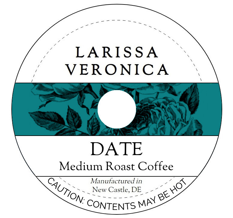 Date Medium Roast Coffee <BR>(Single Serve K-Cup Pods)
