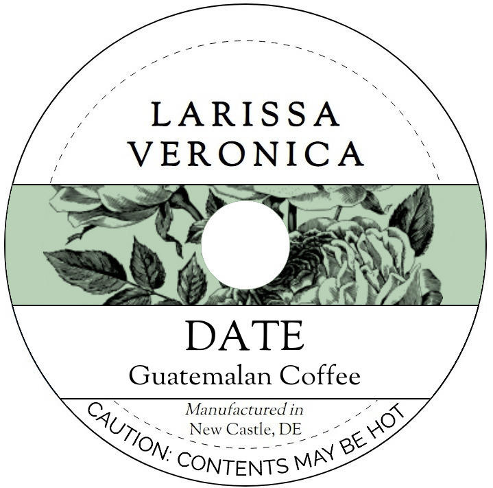 Date Guatemalan Coffee <BR>(Single Serve K-Cup Pods)