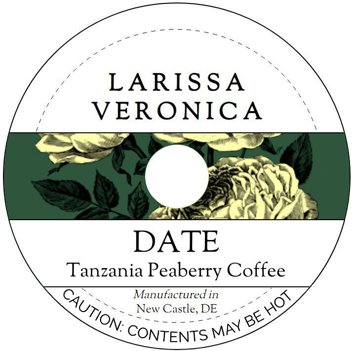Date Tanzania Peaberry Coffee <BR>(Single Serve K-Cup Pods)