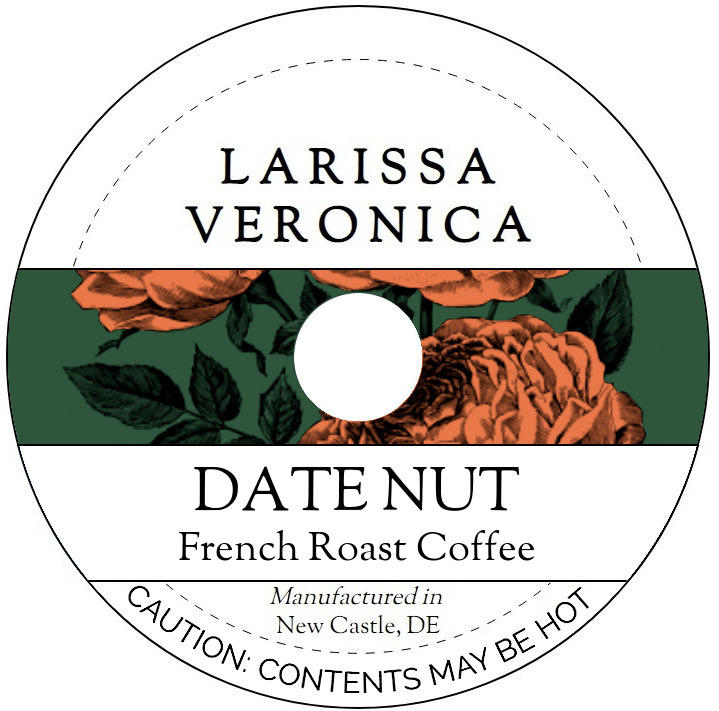 Date Nut French Roast Coffee <BR>(Single Serve K-Cup Pods)