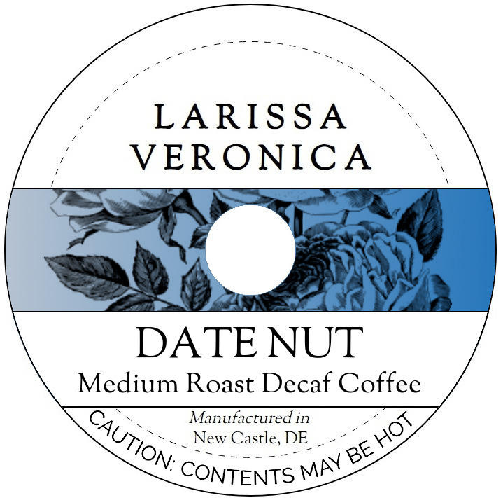 Date Nut Medium Roast Decaf Coffee <BR>(Single Serve K-Cup Pods)