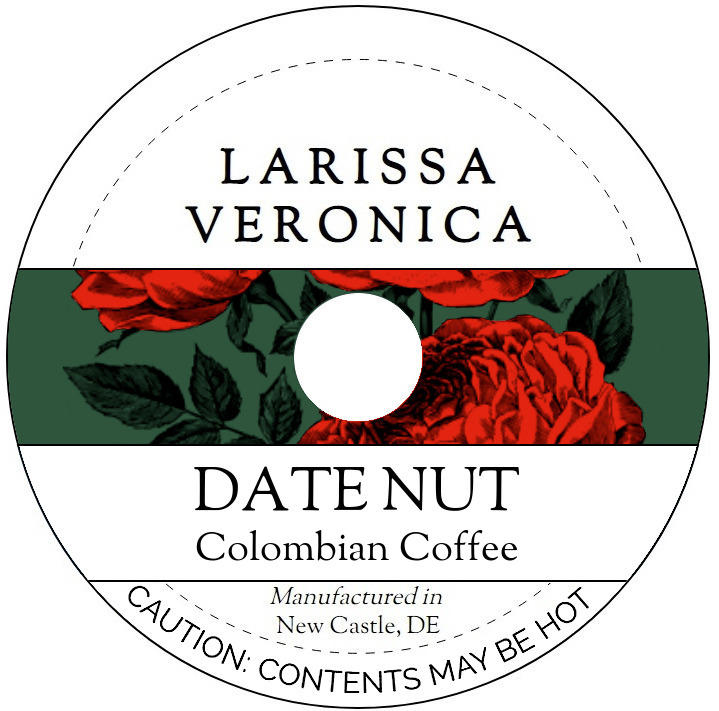 Date Nut Colombian Coffee <BR>(Single Serve K-Cup Pods)