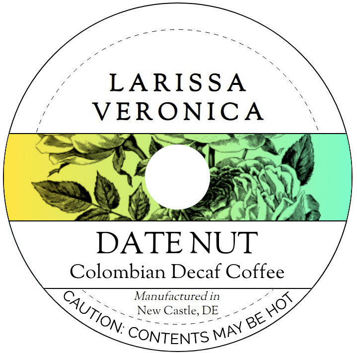 Date Nut Colombian Decaf Coffee <BR>(Single Serve K-Cup Pods)